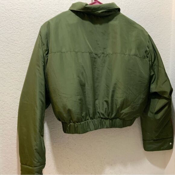 La bijou Olive Green  Bomber Jacket size small - Picture 6 of 9